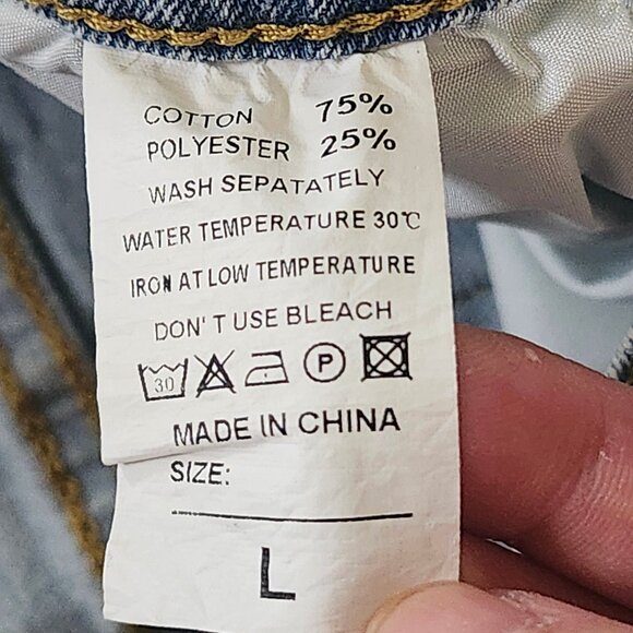 Share Women’s Y2K High Rise Cargo Denim Shorts Size L Utility Style Summer Casua - Picture 4 of 11